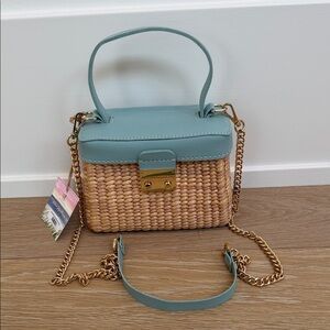 Sea & Grass Laurel petite Dusty Blue Purse